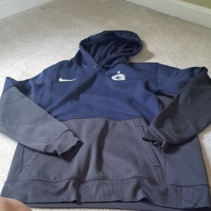 GEORGETOWN Nike Men's Navy and Gray Hoodie